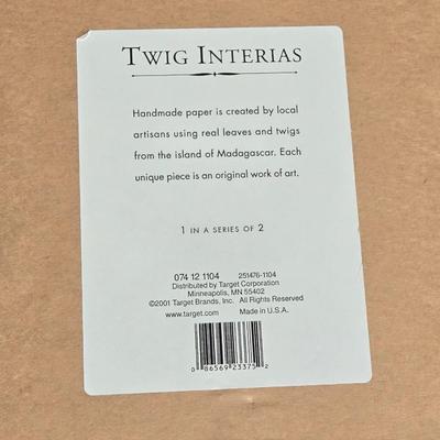 'Twin Interias' Madagascar Leaves & Sticks Artwork