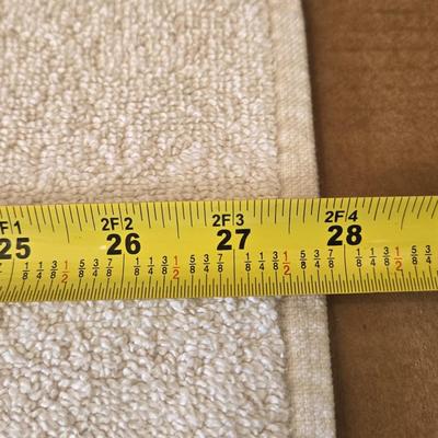 (2) White Terry Cloth Bath Mats #1