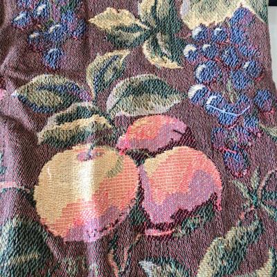 Woven Fruit Throw Blanket