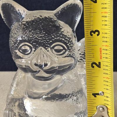 Partylite Glass Cat Candleholder