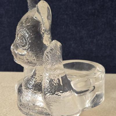 Partylite Glass Cat Candleholder