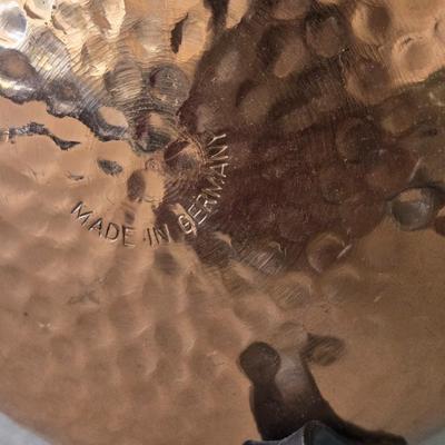Vintage Hammered Copper Cauldron