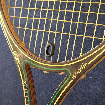 2 Vintage Tennis Rackets and 1 Racketball Racket