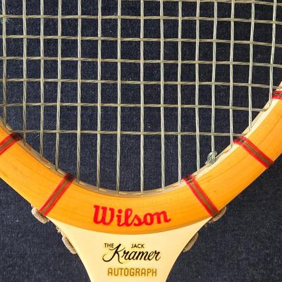 2 Vintage Tennis Rackets and 1 Racketball Racket