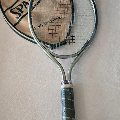 2 Vintage Tennis Rackets and 1 Racketball Racket