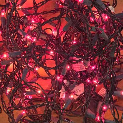 3 Strands of Pink Lights