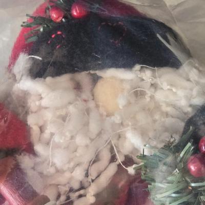 New and Unopened in Package - Santa and Snowman with Bead Legs