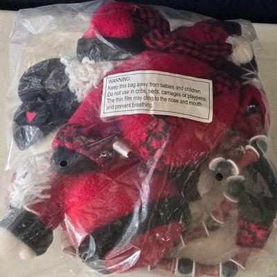 New and Unopened in Package - Santa and Snowman with Bead Legs