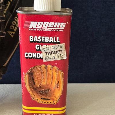 Black Wilson Glove and Glove Conditioner