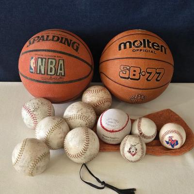 (2) Basketballs, Softballs, and Baseballs