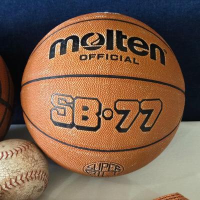 (2) Basketballs, Softballs, and Baseballs