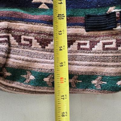 Southwest Handbag, Leather Wallet and Knit Hat