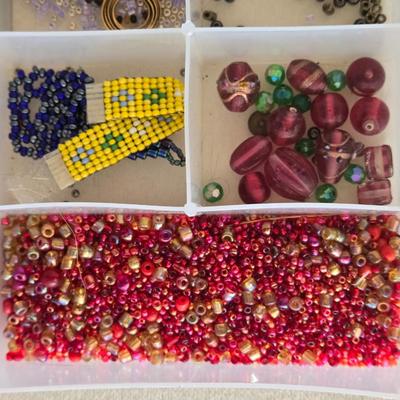 Organizer Filled with Beads