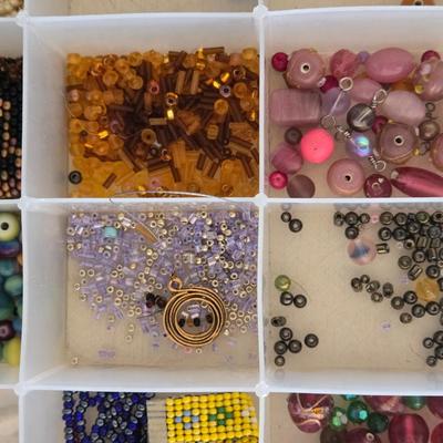 Organizer Filled with Beads