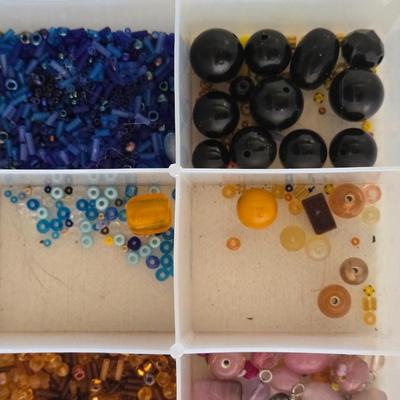 Organizer Filled with Beads