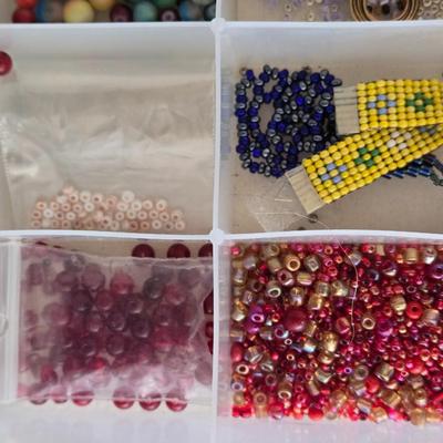 Organizer Filled with Beads