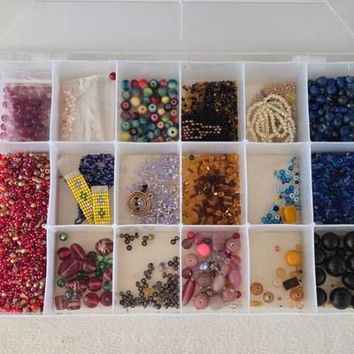 Organizer Filled with Beads