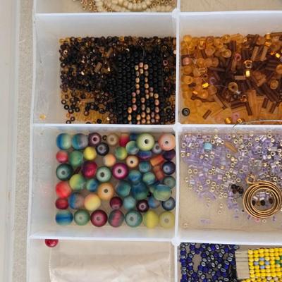 Organizer Filled with Beads