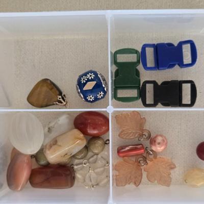 Container of Beads and Jewelry Making Items