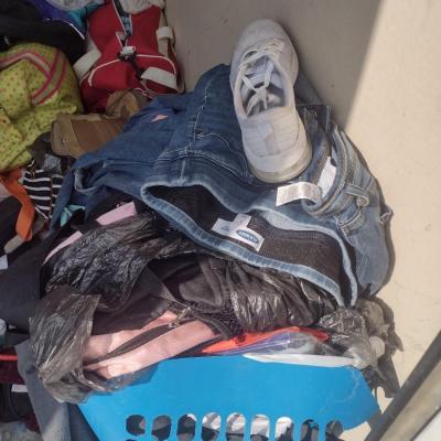 Unit E-130--Contains Clothing, Household, and More