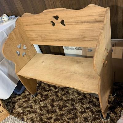 Homemade Pine Bench