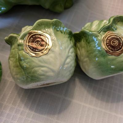 Combo of Lefton and Metlox Celery Ceramics Dishware