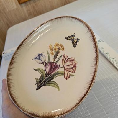 Easter (?) Dinnerware Lot - Egg Shaped, Tulips