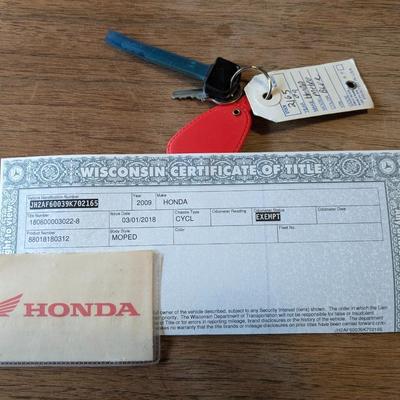 2009 Honda Metropolitan Scooter Only 2419 Miles!