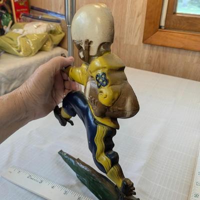 Vintage 1970's Sexton Running Football Player Wall Hanging