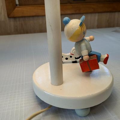 Vintage Irmi Nursery Lamp, Original Tag
