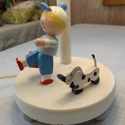Vintage Irmi Nursery Lamp, Original Tag