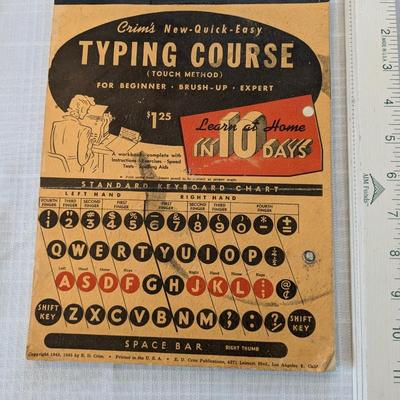 1943, '45 Crim's Typing Course Book