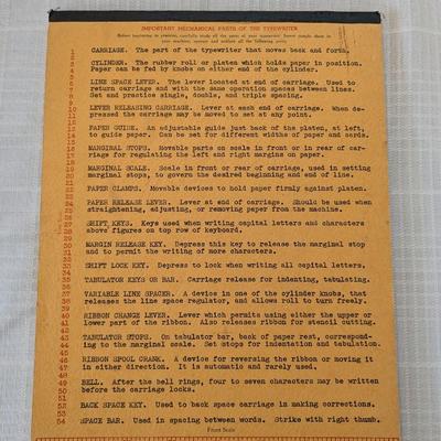 1943, '45 Crim's Typing Course Book