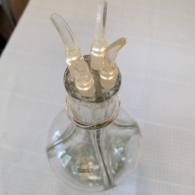 Vintage FAIT MAIN France 4 CHAMBER GLASS, W/ Label