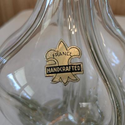Vintage FAIT MAIN France 4 CHAMBER GLASS, W/ Label