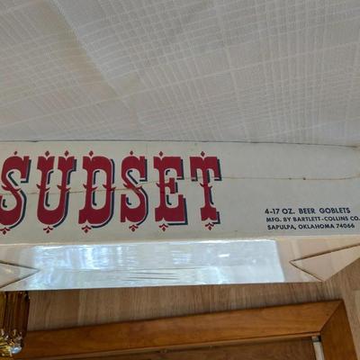 NIB Leinenkugel "Sudset" 4 Goblets