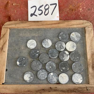 Coins and Black Board