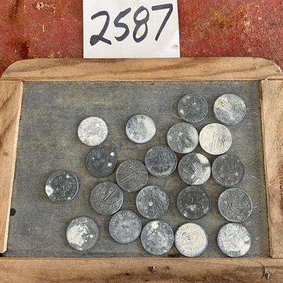 Coins and Black Board