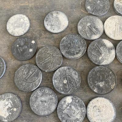 Coins and Black Board