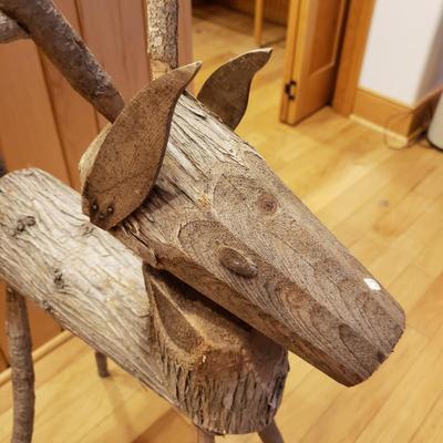 Rustic Handmade Reindeer, Xmas Tree Stand, Skirt & More (LLR-KD)