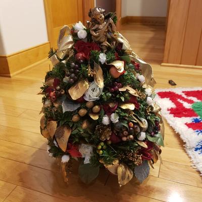 Rustic Handmade Reindeer, Xmas Tree Stand, Skirt & More (LLR-KD)