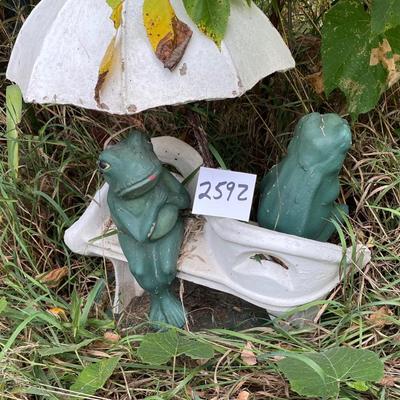 Frog Yard Decor