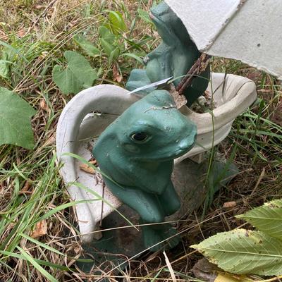 Frog Yard Decor