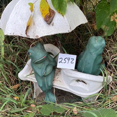 Frog Yard Decor