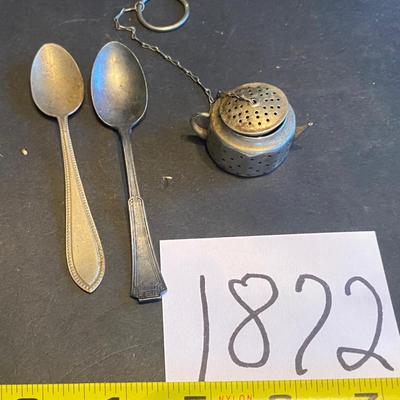 Vintage Baby Spoons and Tea Infuser
