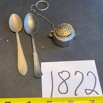 Vintage Baby Spoons and Tea Infuser