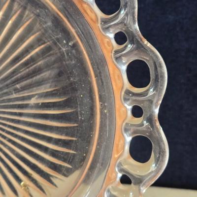 Pink Depression Glass Platter