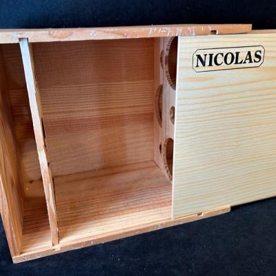 Lot 137. Wine Boxes & wood piece