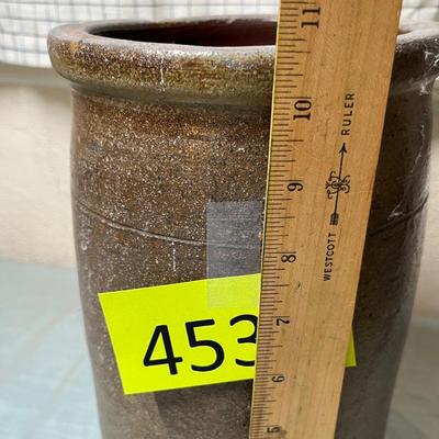 Lot 453 Brown crock