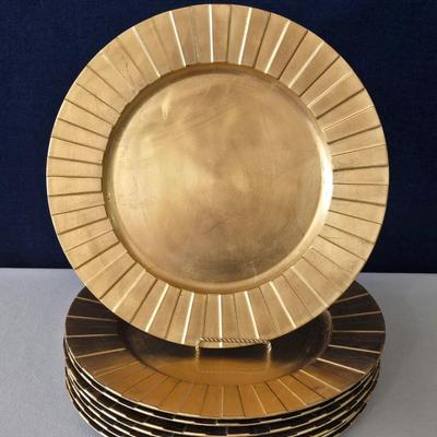 Gold Acrylic Chargers